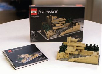 The new Fallingwater Lego kit.