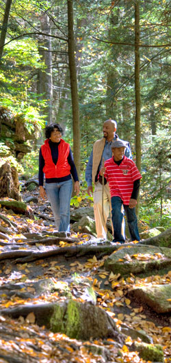A family at McConnells Mill