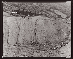 This 1920 photo shows the town of Cardiff, Pa., along Cherry Run.