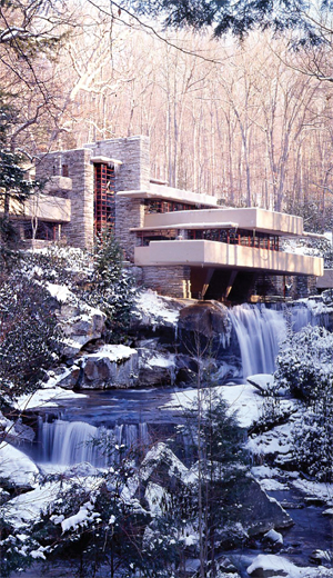 Fallingwater in the winter