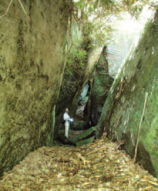 Charles Bier explores a
“rock city.”