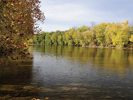 The Juniata River flows through 
Pennsylvania’s Central Valleys and Ridges and joins the Susquehanna, which is a Chesapeake Bay tributary.